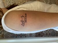 So pretty lady 犬の命日tatoo