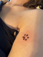 念願叶った＼(^^)／愛犬の肉きゅうtattoo♡