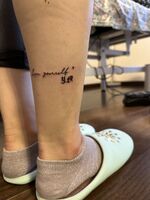 目の前のことに感謝。１歩ずつ進む'日常'のお守りtattoo