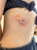 お誕生日に♡可愛いクジラtattoo