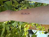 ２種類のレタリングtattoo