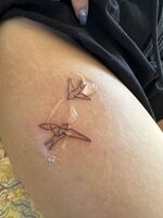 二の腕tattoo　ツバメ