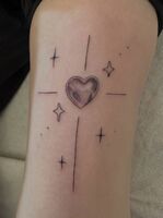 腕Tattoo　ハート　飛び込み承りました！