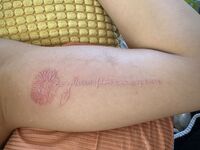 リピ様　ホワイトTattoo　向日葵