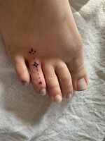 足指Tattoo　星　リピ様