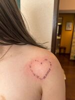 肩Tattoo　ハート