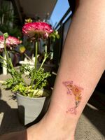 足首Tattoo　イルカ　リピ様