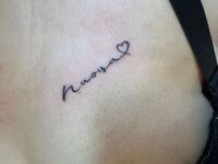 レタリングTattoo　I Love You♡