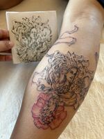ふくらはぎTattoo　自作のARTをコラボで！