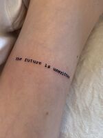 腕Tattoo　エンジェルハート＆レタリング