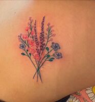 傷跡カバーTattoo　花束