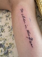 腕Tattoo　レタリング　ご新規様