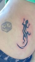 脇腹Tattoo　トカゲ