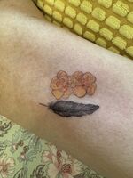 腕Tattoo　カランコエの花