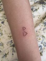 腕Tattoo　クローバーとハート　良く来れました