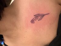 鎖骨Tattoo　スズラン