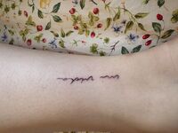 手首Tattoo　昇格したい