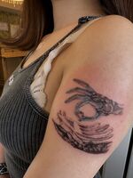 腕Tattoo　コープスブライドハンド