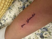 レタリングtattoo　om shanti